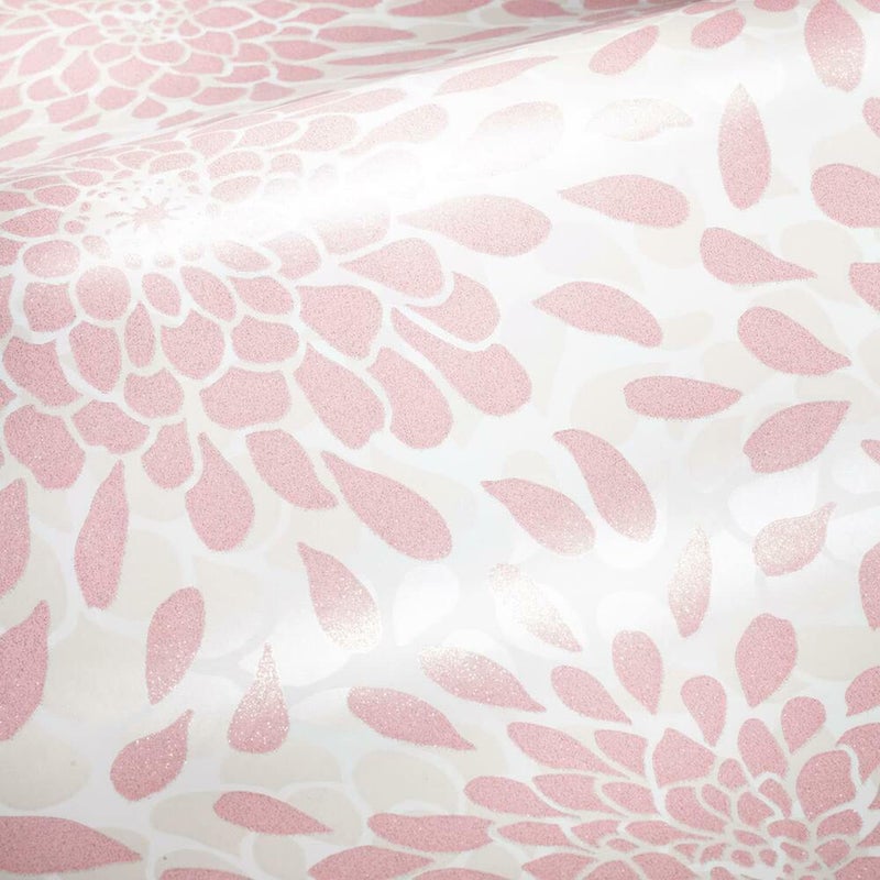 RoomMates RMK11479WP Pink Glitter Toss The Bouquet Peel and Stick Wallpaper - Image 5